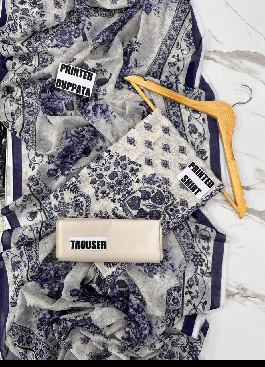 Mausummery - 3 Piece Printed - Noor Wardrobe image 2