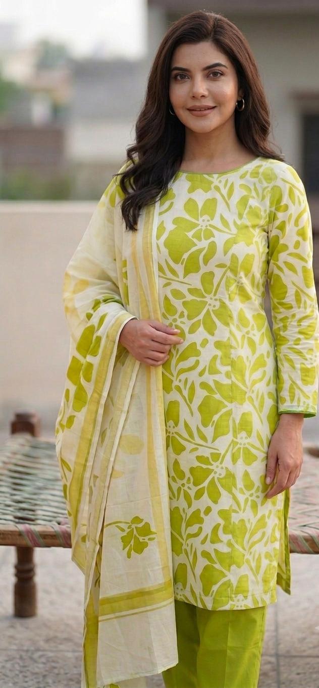 3 Piece Printed Lawn - Alkaram - Noor Wardrobe image 1