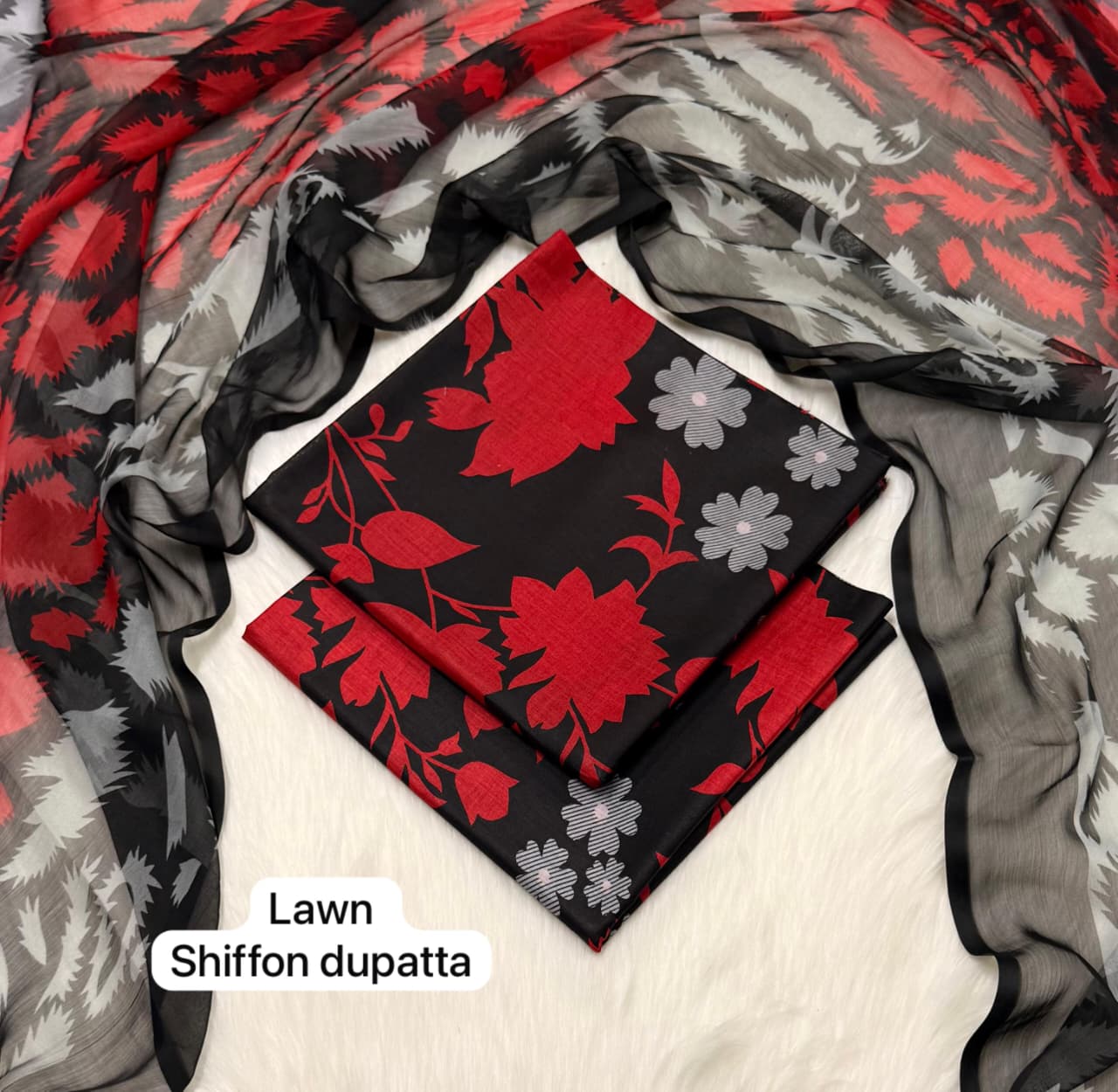 Alkaram 3 Piece Printed Lawn Suit , Women , Pakistan , Islamabad , fashion, New, Sappire image 2