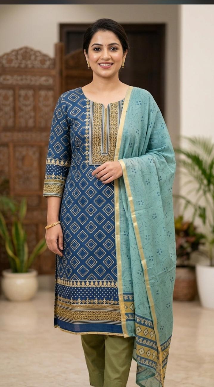 Alkaram 3 Piece Printed Lawn Suit , Women , Pakistan , Islamabad , fashion, New, Sappire image 1